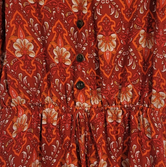 Floral Spaghetti strap Button down Sundress - Picture 6 of 7